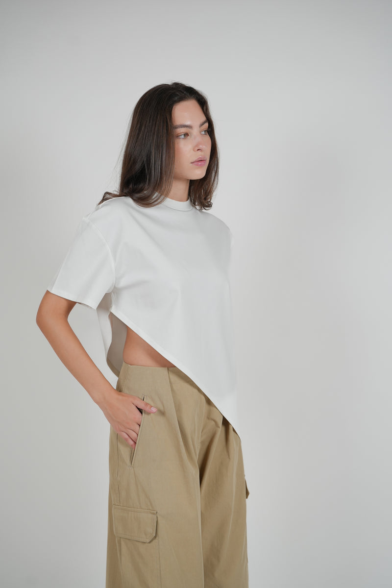 TWISTED T-SHIRT - WHITE