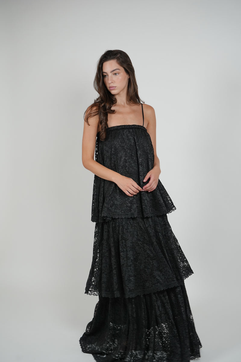 OPHELIA DRESS - BLACK