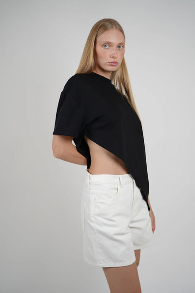 TWISTED T-SHIRT - BLACK