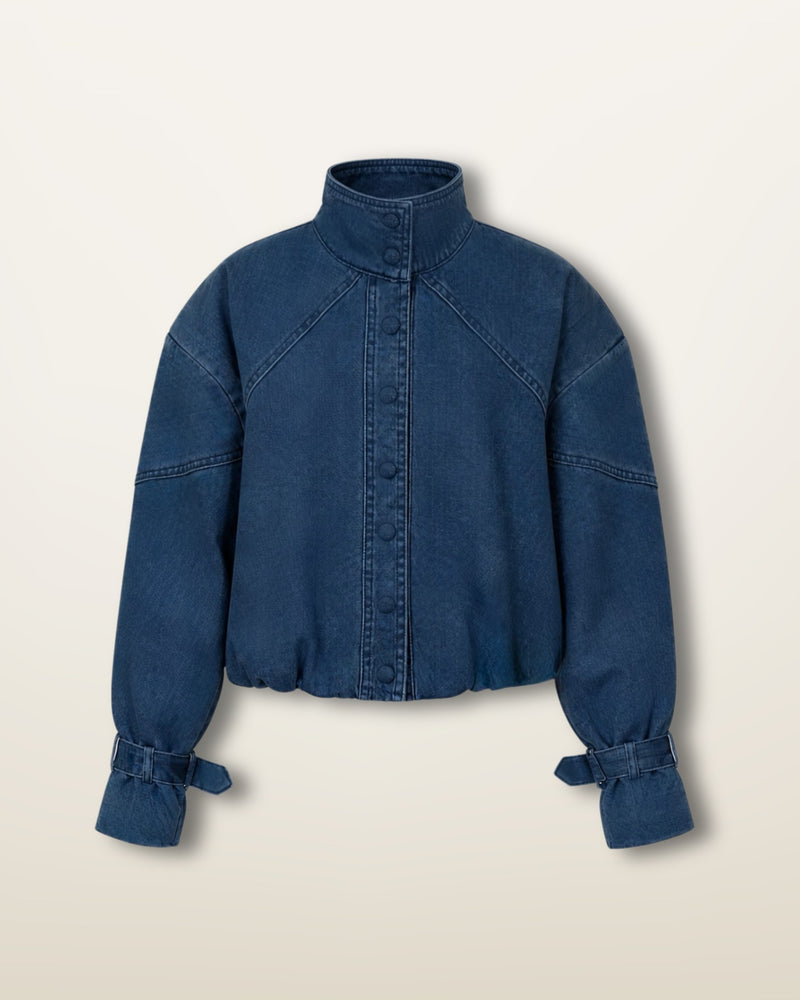 DENIM BOMBER JACKET