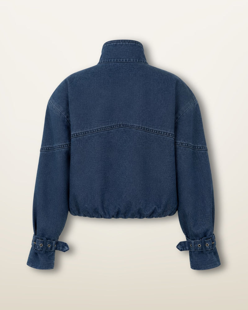 DENIM BOMBER JACKET