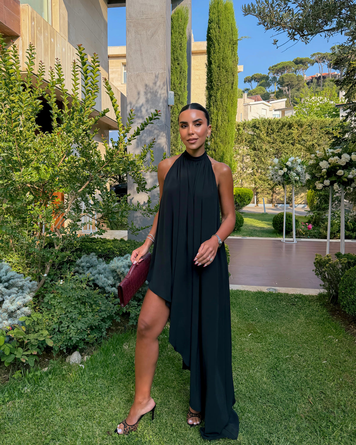 DRAPED DRESS