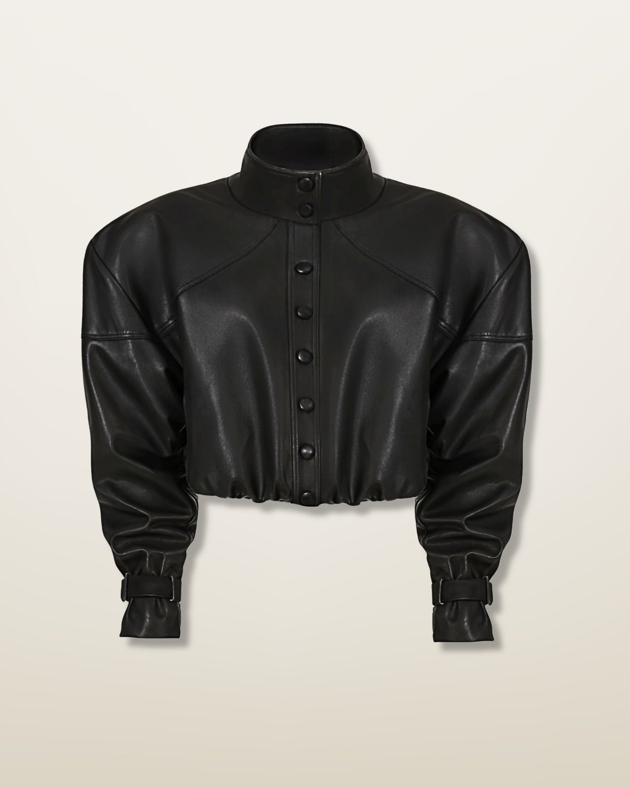 VESTE EN CUIR NOIR