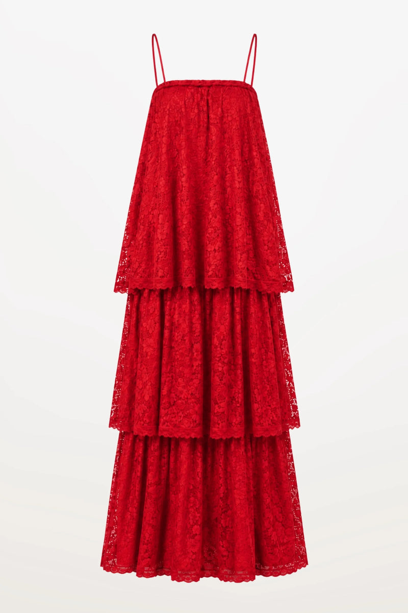 Ophelia Dress - Red