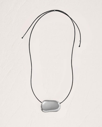 SCULPTURAL NECKLACE - SILVER