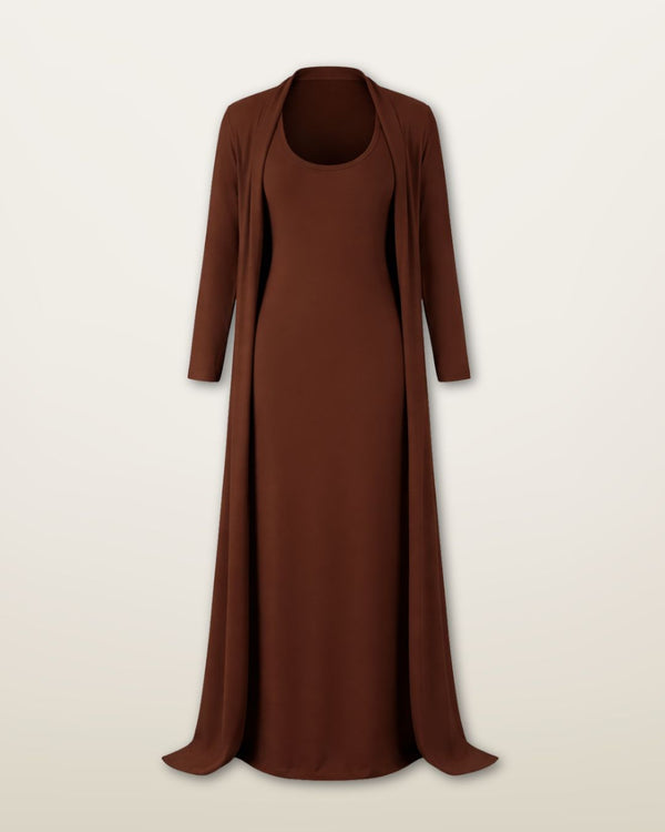 THE ESSENTIAL COTTON SET - BROWN