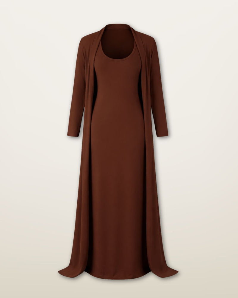THE ESSENTIAL COTTON SET - BROWN
