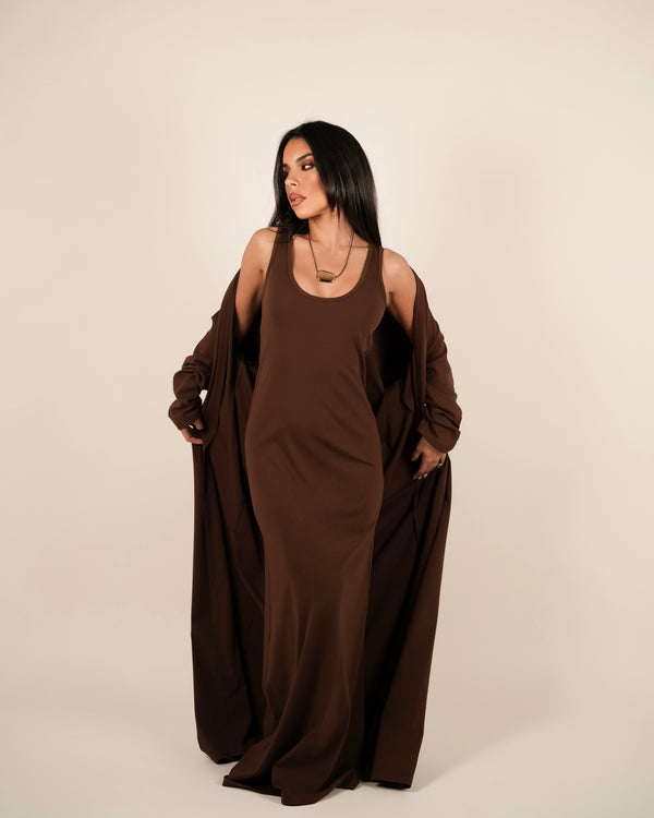 THE ESSENTIAL COTTON SET - BROWN