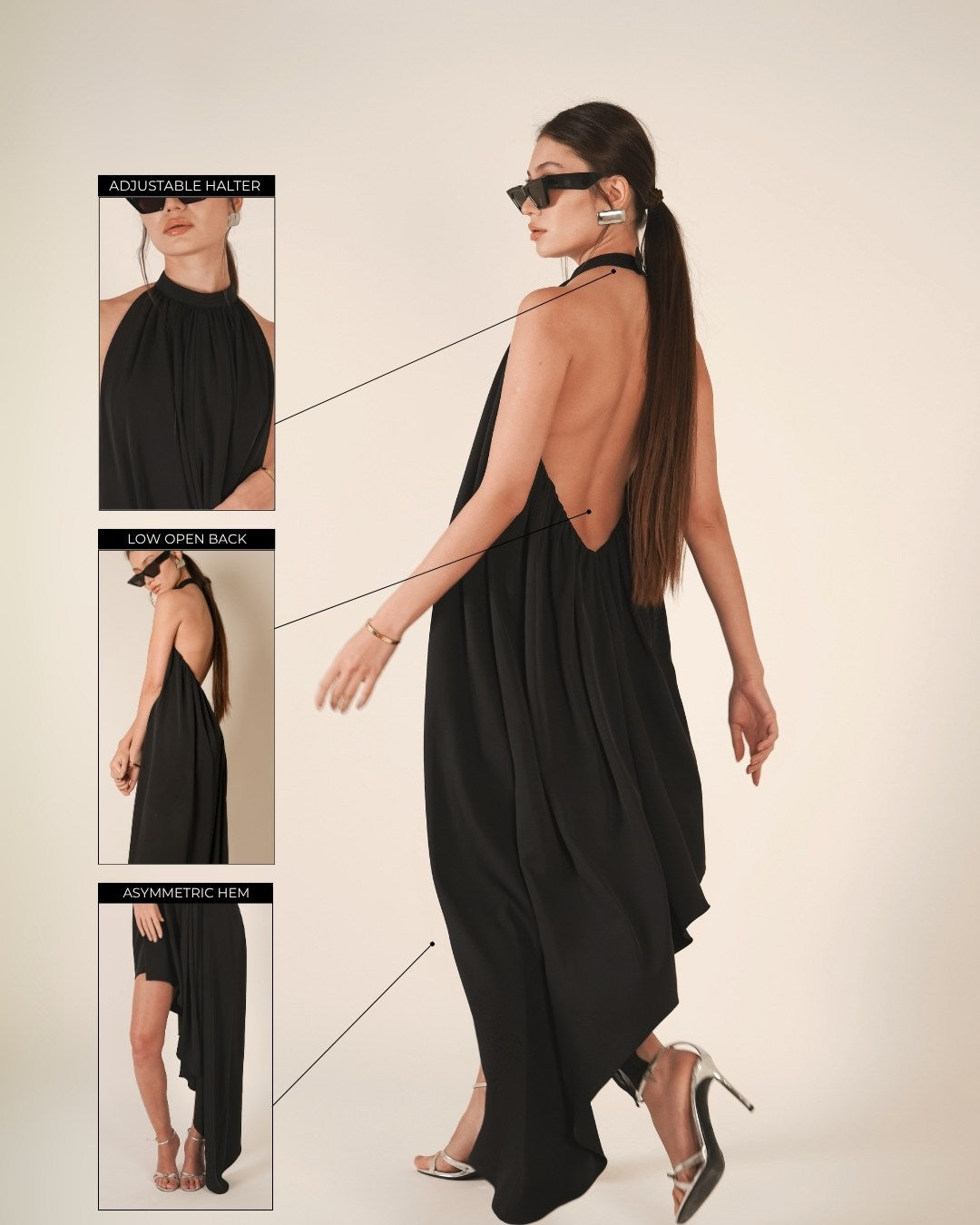 DRAPED DRESS