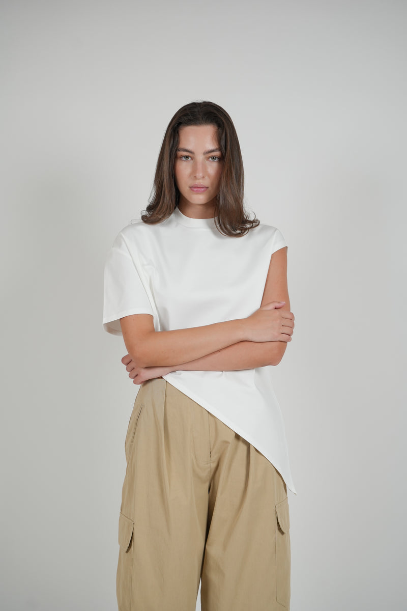 TWISTED T-SHIRT - WHITE