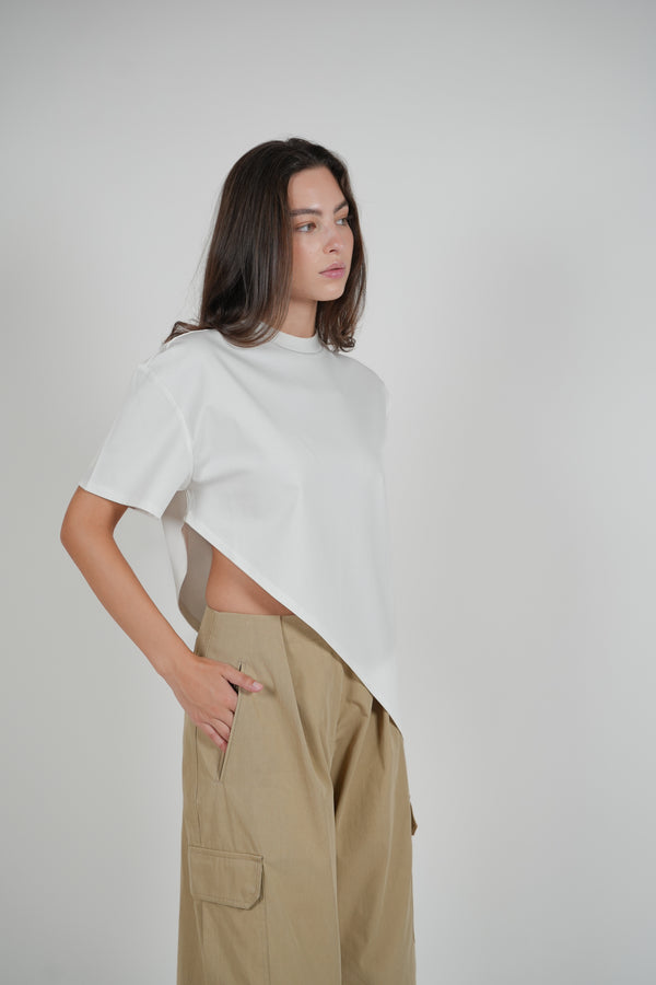 TWISTED T-SHIRT - WHITE