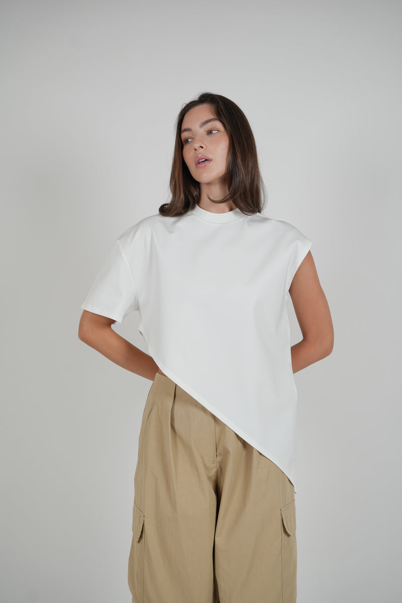 TWISTED T-SHIRT - WHITE