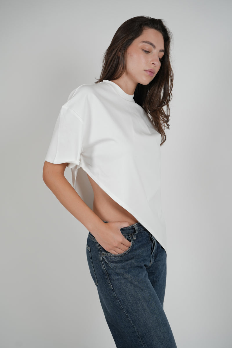 TWISTED T-SHIRT - WHITE