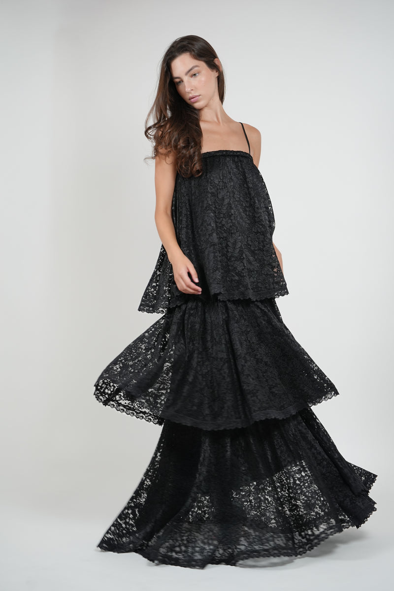 OPHELIA DRESS - BLACK