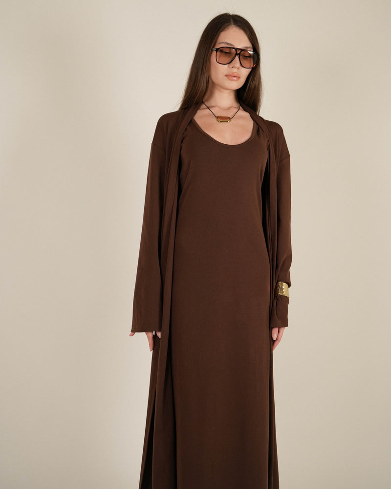 THE ESSENTIAL COTTON SET - BROWN