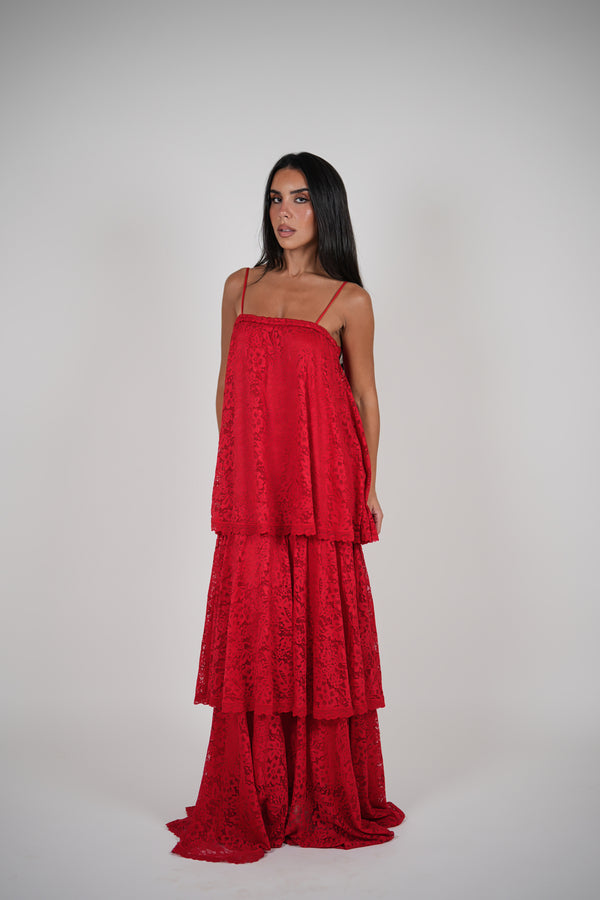 Ophelia Dress - Red