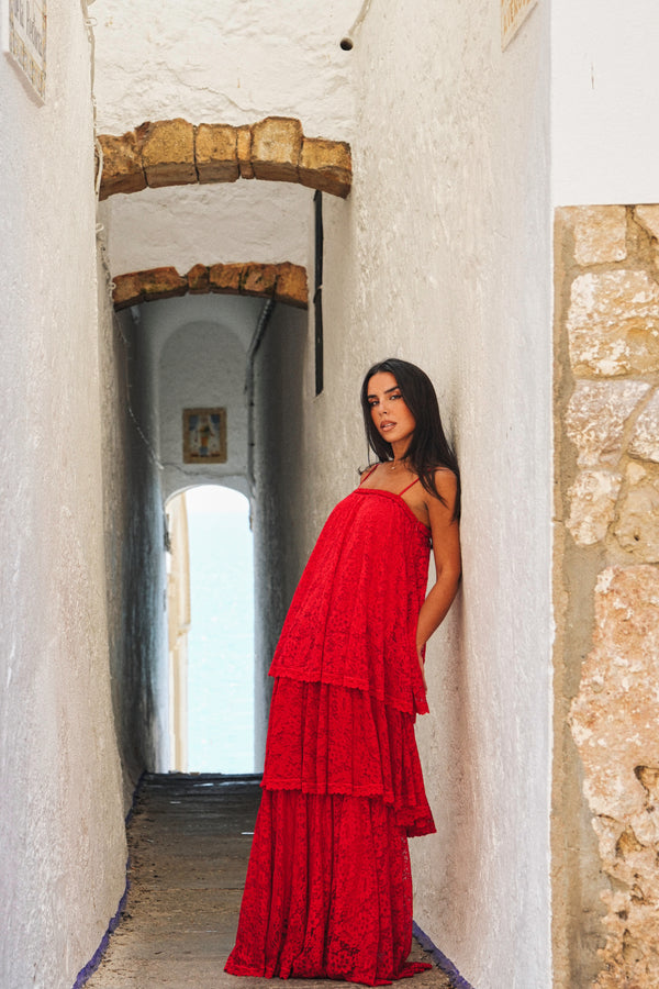 Ophelia Dress - Red
