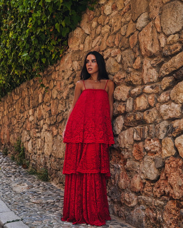 Ophelia Dress - Red