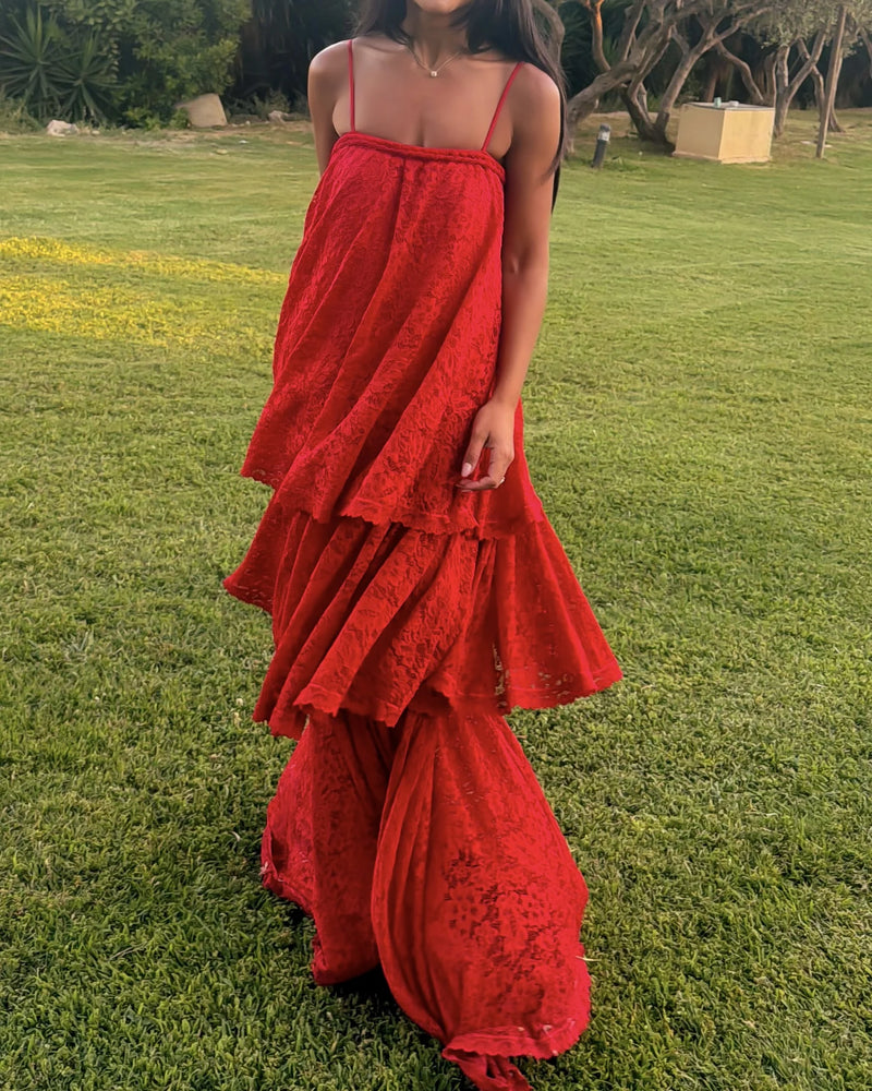 Ophelia Dress - Red