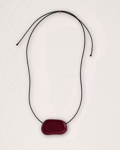 SCULPTURAL NECKLACE - RED